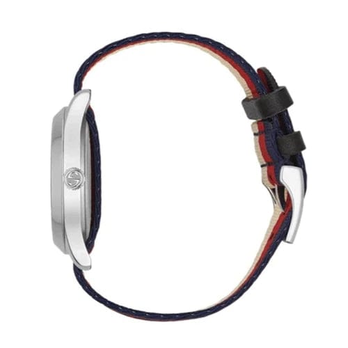 Buy Shop Gucci G Timeless Quartz White Red Blue Dial Multicolored NATO Strap Watch For Men - YA1264059 USA Online