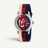 Buy Shop Gucci G Timeless Quartz White Red Blue Dial Multicolored NATO Strap Watch For Men - YA1264059 USA Online