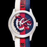 Buy Shop Gucci G Timeless Quartz White Red Blue Dial Multicolored NATO Strap Watch For Men - YA1264059 USA Online