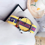 Buy Shop Gucci G Timeless Quartz Yellow & Purple Dial Yellow & Purple NATO Strap Watch For Men - YA1264069 USA Online
