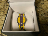 Buy Shop Gucci G Timeless Quartz Yellow & Purple Dial Yellow & Purple NATO Strap Watch For Men - YA1264069 USA Online