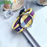 Buy Shop Gucci G Timeless Quartz Yellow & Purple Dial Yellow & Purple NATO Strap Watch For Men - YA1264069 USA Online