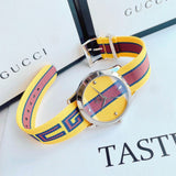 Buy Shop Gucci G Timeless Quartz Yellow & Purple Dial Yellow & Purple NATO Strap Watch For Men - YA1264069 USA Online