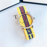 Buy Shop Gucci G Timeless Quartz Yellow & Purple Dial Yellow & Purple NATO Strap Watch For Men - YA1264069 USA Online