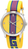 Buy Shop Gucci G Timeless Quartz Yellow & Purple Dial Yellow & Purple NATO Strap Watch For Men - YA1264069 USA Online