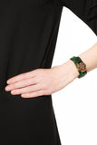 Buy Shop Gucci G Timeless Red Green Dial Green Leather Strap Watch For Women - YA126545 USA Online