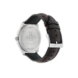 Buy Shop Gucci G-Timeless Sapphire Crystal White Dial Black Leather Strap Unisex Watch - YA126325 USA Online