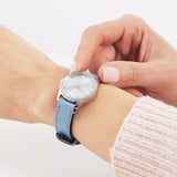 Buy Shop Gucci G Timeless Silver Dial Blue Leather Strap Watch for Women - YA1265039 USA Online