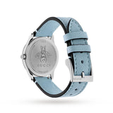 Buy Shop Gucci G Timeless Silver Dial Blue Leather Strap Watch for Women - YA1265039 USA Online