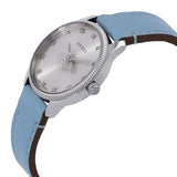 Buy Shop Gucci G Timeless Silver Dial Blue Leather Strap Watch for Women - YA1265039 USA Online
