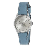 Buy Shop Gucci G Timeless Silver Dial Blue Leather Strap Watch for Women - YA1265039 USA Online
