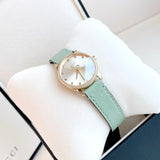 Buy Shop Gucci G Timeless Silver Dial Green Leather Strap Watch for Women - YA1265040 USA Online