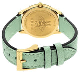 Buy Shop Gucci G Timeless Silver Dial Green Leather Strap Watch for Women - YA1265040 USA Online