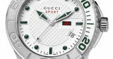 Buy Shop Gucci G Timeless Silver Dial Silver Steel Strap Watch For Men - YA126232 USA Online