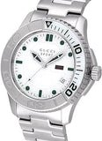 Buy Shop Gucci G Timeless Silver Dial Silver Steel Strap Watch For Men - YA126232 USA Online
