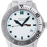 Buy Shop Gucci G Timeless Silver Dial Silver Steel Strap Watch For Men - YA126232 USA Online