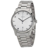 Buy Shop Gucci G Timeless Silver Dial Silver Steel Strap Watch For Women - YA1264028 USA Online
