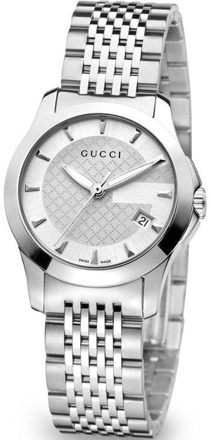 Buy Shop Gucci G Timeless Silver Dial Silver Steel Strap Watch For Women - YA126501 USA Online