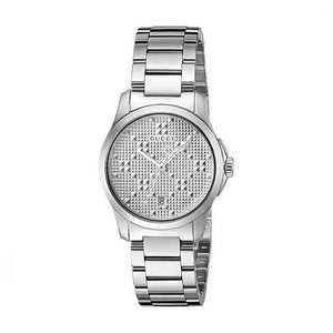 Buy Shop Gucci G Timeless Silver Dial Silver Steel Strap Watch For Women - YA126551 USA Online