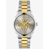 Gucci G Timeless Silver Dial Two Tone Steel Strap Watch For Women - YA126599