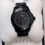 Buy Shop Gucci G Timeless Sport Black Dial Black Steel Strap Watch For Men - YA126230 USA Online