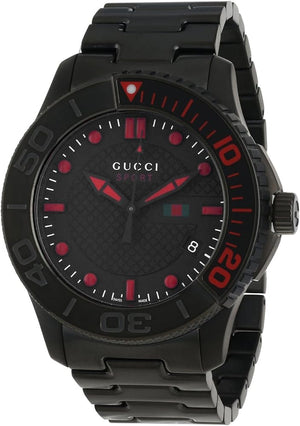 Buy Shop Gucci G Timeless Sport Black Dial Black Steel Strap Watch For Men - YA126230 USA Online