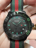 Buy Shop Gucci G Timeless Sport Black Dial Two Tone NATO Strap Watch For Men - YA126229 USA Online