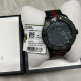 Buy Shop Gucci G Timeless Sport Black Dial Two Tone NATO Strap Watch For Men - YA126229 USA Online
