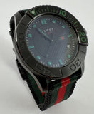 Buy Shop Gucci G Timeless Sport Black Dial Two Tone NATO Strap Watch For Men - YA126229 USA Online