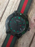 Buy Shop Gucci G Timeless Sport Black Dial Two Tone NATO Strap Watch For Men - YA126229 USA Online
