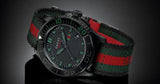Buy Shop Gucci G Timeless Sport Black Dial Two Tone NATO Strap Watch For Men - YA126229 USA Online