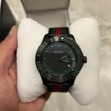 Buy Shop Gucci G Timeless Sport Black Dial Two Tone NATO Strap Watch For Men - YA126229 USA Online