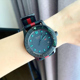 Buy Shop Gucci G Timeless Sport Black Dial Two Tone NATO Strap Watch For Men - YA126229 USA Online