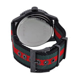 Buy Shop Gucci G Timeless Sport Black Dial Two Tone NATO Strap Watch For Men - YA126229 USA Online