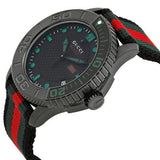 Buy Shop Gucci G Timeless Sport Black Dial Two Tone NATO Strap Watch For Men - YA126229 USA Online