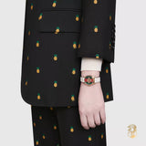 Buy Shop Gucci G Timeless Quartz Red & Green Dial Beige Leather Strap Watch For Women - YA1265009 USA Online