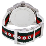 Buy Shop Gucci G Timeless White Dial Two Tone Nylon Strap Watch For Men - YA126231 USA Online