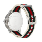 Buy Shop Gucci G Timeless White Dial Two Tone Nylon Strap Watch For Men - YA126231 USA Online