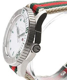 Buy Shop Gucci G Timeless White Dial Two Tone Nylon Strap Watch For Men - YA126231 USA Online