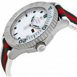 Buy Shop Gucci G Timeless White Dial Two Tone Nylon Strap Watch For Men - YA126231 USA Online
