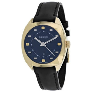 Buy Shop Gucci GG2570 Quartz Black Dial Black Leather Strap Watch For Women - YA142408 USA Online