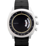 Buy Shop Gucci Grip Chronograph Black Dial Black Rubber Strap Watch For Men - YA157301 USA Online