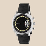Buy Shop Gucci Grip Chronograph Black Dial Black Rubber Strap Watch For Men - YA157301 USA Online