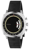 Buy Shop Gucci Grip Chronograph Black Dial Black Rubber Strap Watch For Men - YA157301 USA Online