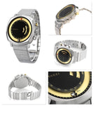 Buy Shop Gucci Grip Chronograph Disney Black Dial Silver Steel Strap Watch For Men - YA157307 USA Online