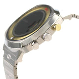 Buy Shop Gucci Grip Chronograph Disney Black Dial Silver Steel Strap Watch For Men - YA157307 USA Online