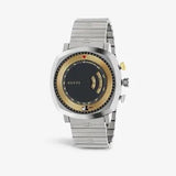 Buy Shop Gucci Grip Chronograph Disney Black Dial Silver Steel Strap Watch For Men - YA157307 USA Online