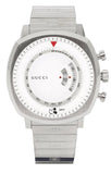 Buy Shop Gucci Grip Chronograph Mickey Mouse White Dial Silver Steel Strap Watch For Men - YA157306 USA Online