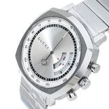 Buy Shop Gucci Grip Collection Quartz Silver Dial Silver Steel Strap Watch For Men - YA157302 USA Online