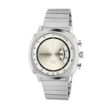 Buy Shop Gucci Grip Collection Quartz Silver Dial Silver Steel Strap Watch For Men - YA157302 USA Online